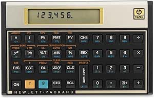 HP 12C Financial Calculator - Black/ Gold