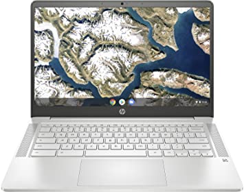 HP Chromebook - 14a-na0020ca 14" Intel Pentium Silver N5030 Intel UHD Graphics 605 4 GB RAM 64 GB eMMC Chrome OS BT Webcam Mineral Silver