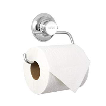 BINO SMARTSUCTION Chrome Toilet Paper Holder