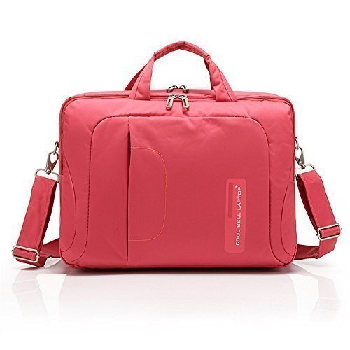QANSI Waterproof Shockproof Bag PC LaptopNotebookTabletsMacBook Briefcase Case Messenger Bag Pouch Holder Organizers 15-156 Inch Red