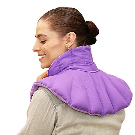 My Heating Pad- Neck & Body Plus - Hot Therapy for Neck & Shoulders - Microwavable, Reusable Hot Therapy Pack for Tense and Stiff Neck, Shoulder Muscles (Purple Plus)