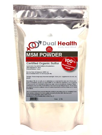 Pure MSM (Methylsulfonylmethane) Powder (2 lb) Bulk Supplements