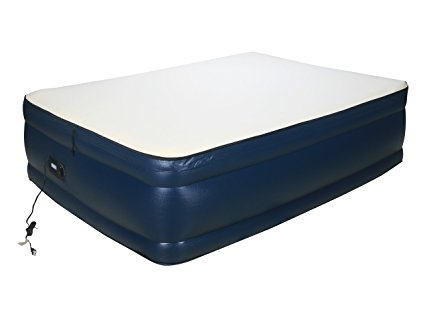 Airtek Full Foundation series Raised Air Mattress Airbed with Memory Foam Topper 2ABF04006