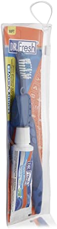 Dr. Fresh Travel Kit Crest/Colgate Toothpaste-Brush-Cover