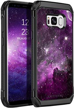 BENTOBEN Samsung Galaxy S8 Case, Samsung S8 Silicone Case, Shockproof Anti-scratch Dual Layer Hybrid Hard PC Soft TPU Bumper Nebula Pattern Protective Case for Samsung Galaxy S8 (5.8 Inch) - Nebula