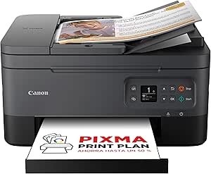 Canon PIXMA TS7450i Wifi Printer - Multifunction Colour Printer, Automatic Document Feeder - Multifunction Printer A4 for Multimedia and Creative Printing - Ideal for Home and Office