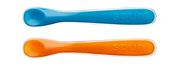 Spuni, Baby Spoon, BPA Free, Blue and Yellow