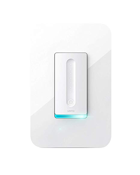 Wemo Dimmer WiFi Light Switch, Compatible with Alexa and the Google Assistant (Certified Refurbished)