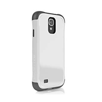 Ballistic Protective Cover for Cellular Phone for Samsung Galaxy S4 - Retail Packaging - White/Gray