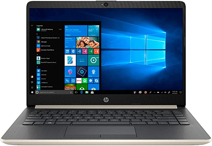 2020 Newest HP 14 inch BrightView WLED-Backlit Laptop, 10th Gen Intel Core i5-1035G1 1.0 GHz up to 3.6GHz, 8GB RAM, 256 GB SSD 16GB Optane, WiFi 802.11ac, Bluetooth, Windows 10 Home, Pale Gold