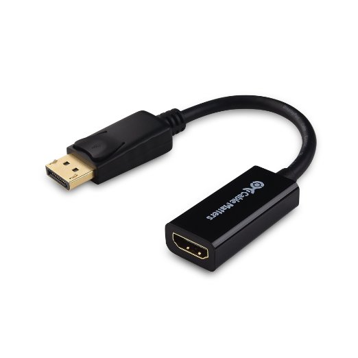 Cable Matters Gold-Plated DisplayPort to HDMI Male to Female Adapter - 4K Resolution Ready