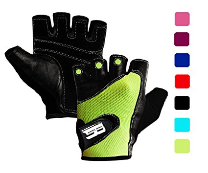 Gym Gloves For Powerlifting, Weight Training, Biking, Cycling - Premium Quality Weights Lifting Gloves Workout Gloves w/ Washable For Callus And Blister Protection!
