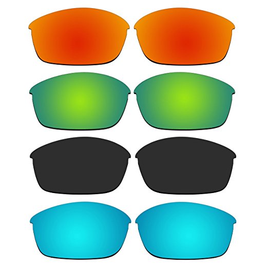 4 Pair Replacement Polarized Lenses for Oakley Flak Jacket Sunglasses Pack P11
