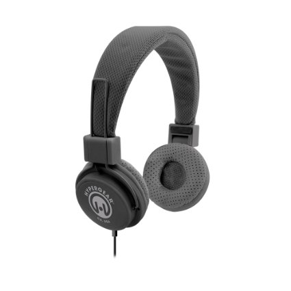 HyperGear 13278 Hi-Fi Stereo Headphones Over Ear Headset with Built-In Inline Microphone 35mm Cable Black