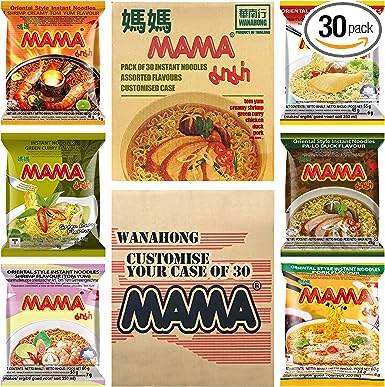 MAMA Instant Noodles Ramen [Case of 30 | Customised Flavours], by WaNaHong