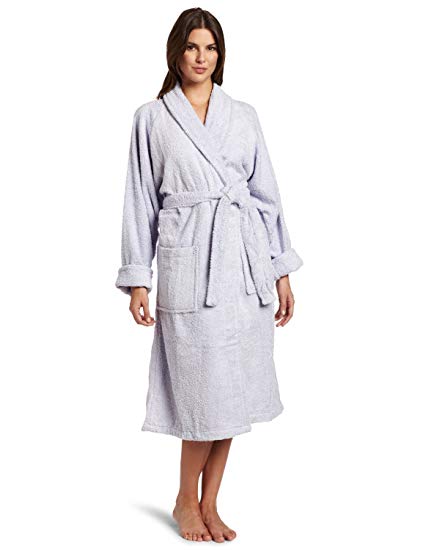 Superior Hotel & Spa Robe, 100% Premium Long-Staple Combed Cotton Unisex Bath Robe for Women and Men - Large, Lilac
