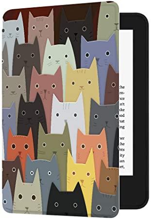 Huasiru Painting Case for All-new Kindle (10th Gen - 2019 release only—will not fit Kindle Paperwhite or Kindle Oasis), Cats