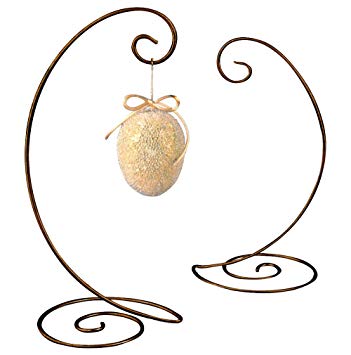Tripar 10 inch Copper Single Spiral Wire Ornament Display Stand for Home, Wedding Decoration