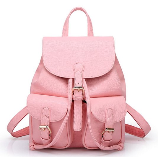 Buenocn Women Soft Leather Lovely Backpack Cute Schoolbag Shoulder Bag Shy360