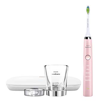 Philips Sonicare Diamond Clean Classic Rechargeable 5 brushing modes, Electric Toothbrush with premium travel case, Pink, HX9361/69