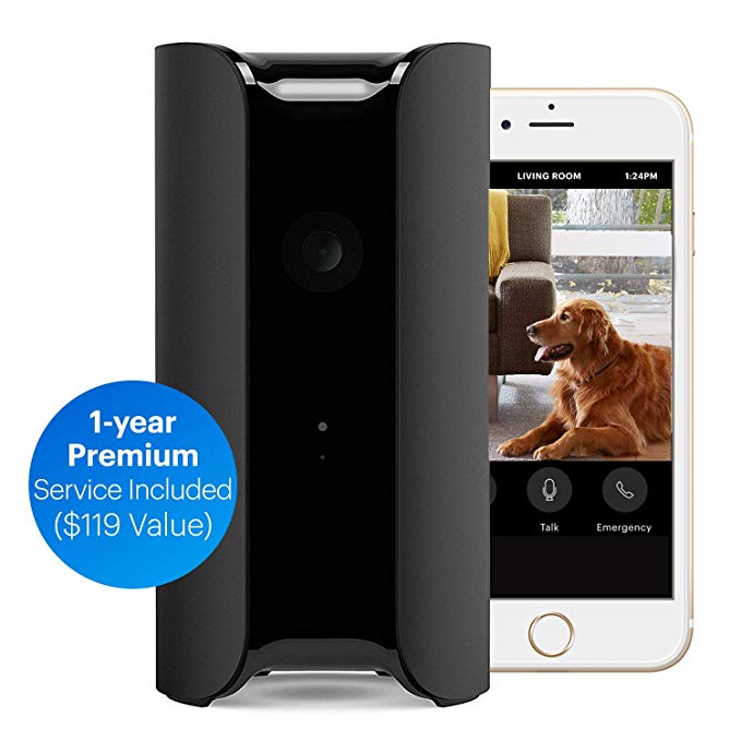 All-in-One WiFi Home Security Camera w/1-Year Premium Service Plan ($120 Value) Built in Siren, Climate Monitor, Motion & Person Sensor, Air Quality Alerts | Alexa - Insurance
