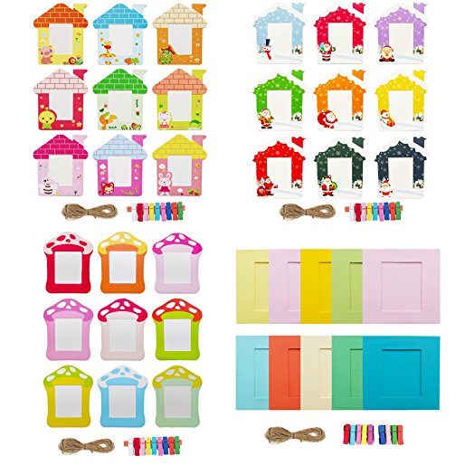 Katia Instant Film Accessories for Fujifilm Instax Mini 9/ 8 Camera. Hanging Picture Frames for Fuji 7s/ 90/ 25/ 50s/ Film/ Pringo 231/ Instax SP 1/ Polaroid PIC-300P Film- color 3