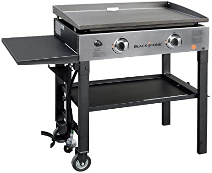 Blackstone Pro Series 28 in. 2-Burner Griddle Propane Cooking Station with 28 in. Heavy Duty Griddle/Grill Cover