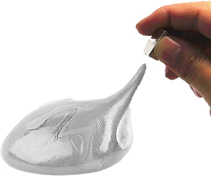 iRunning Magnetic Putty, Super Magnetic Space Putty Slime Toy Stress Reliever for Kids and Adults for Fun (Silver)