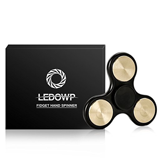 LEDOWP Fidget Finger Spinner Toys EDC ADHD Focus Ultra Durable High Speed Bearing 3-4 Min Long Time Spins (UPGRADED)