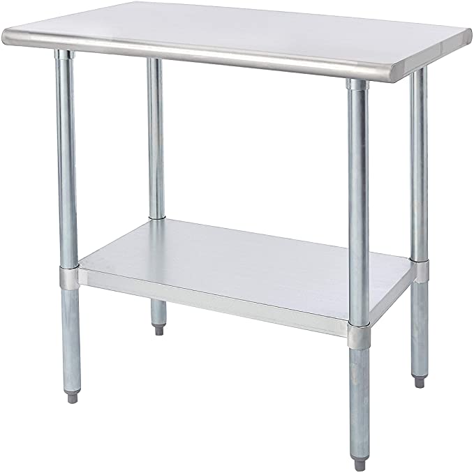 Rockpoint 36 in. x 24 in. Kitchen Table, 36x24inch, silver
