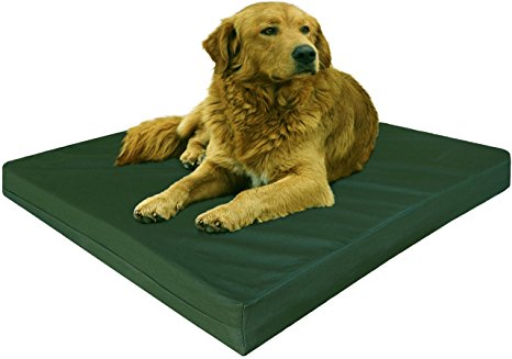 Dogbed4less Gel Infused Cooling Memory Foam Dog Bed for Small, Medium to XL Large Pet, Waterproof Liner with Durable Washable Canvas Cover and Extra External Case