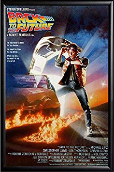 Back to the Future Movie Poster Framed (Black)