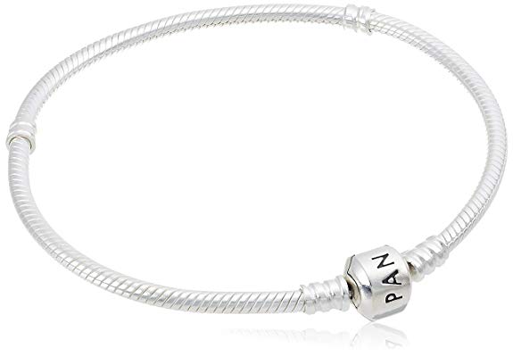 Pandora Women's Genuine Sterling Silver 7.5 Bead Clasp Charm Bracelet 590702HV-19"