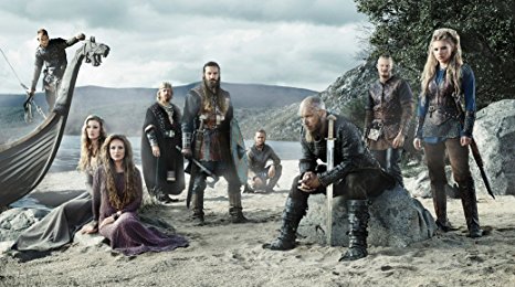 Vikings Fabric Cloth Rolled Wall Poster Print -- Size: (24" x 13")