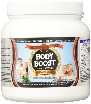 Colostrum Bovine 16oz Powder #1 Best Value on Amazon 50% DISCOUNT TODAY! 100% Whole Nothing Added, Collected 1st Milking Only, Maximum Biological Activity, Contains Natural Occurring Probiotics, High Ig, Ld, Plus Lactoferrin, Nutritional Immune Support Supplement for Pets, Dogs, Kids, Adults, Athletes, GUARANTEED