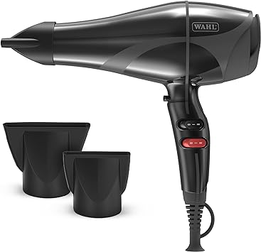 Wahl Pro Keratin 2200W Hair Dryer Black with Tourmaline Coated Grille - ZY085