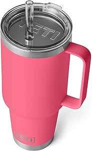 YETI Rambler 42 oz Straw Mug, Vacuum Insulated, Stainless Steel, Tropical Pink