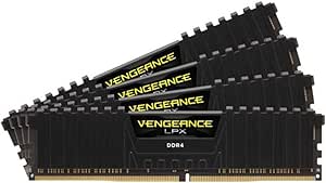 CORSAIR VENGEANCE LPX 32GB (4x8GB) DDR4 3600 (PC4-28800) C16 1.35V Desktop Memory - Black