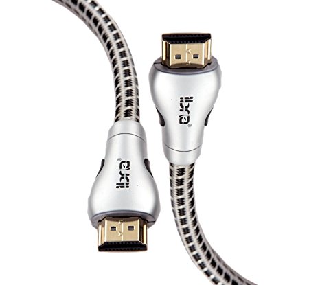 IBRA® TITANIUM Range High Speed HDMI Cable with Ethernet 10 Feet (3m) - Supports 3D and Audio Return [Latest Version, High Quality Cable]