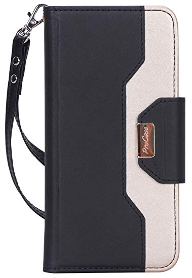 ProCase Google Pixel 3a XL Wallet Case, Folio Flip Case with Kickstand Card Holder, Folding Stand Protective Cover for Google Pixel 3a XL 6.0 Inch 2019 Release –Black