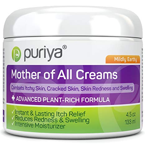 Puriya Cream for Eczema, Psoriasis, Dermatitis and Rashes. Powerful Plant Rich Formula Provides Instant and Lasting Relief for Severely Dry, Itchy, Or Irritated Skin (Mildly Earthy, 4.5 oz)