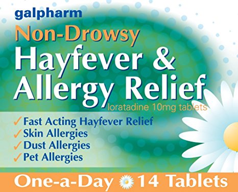 GALPHARM Loratadine 10mg Hayfever and Allergy Relief One-a-Day Tablets 14's
