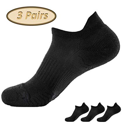 SOLAX Men Coolmax Athletic Running Training Hiking Sport low cut ankle quarter crew socks 3 pairs