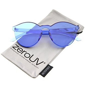 zeroUV - One Piece PC Lens Rimless Ultra-Bold Colorful Mono Block Sunglasses 60mm