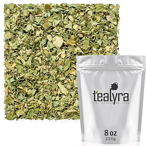 Tealyra - Pure Moringa Leaf Tea - Super Healthy Wellness Loose Tea - Drumstick Tree - rich in Antioxidants and Vitamins - Caffeine-Free - 224g (8-ounce)