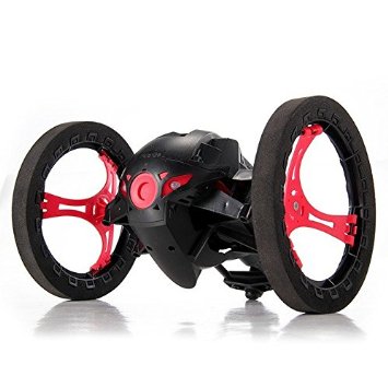SainSmart Jr. Smart Bounce Jump Stunt Car with Flexible Wheels (Black)