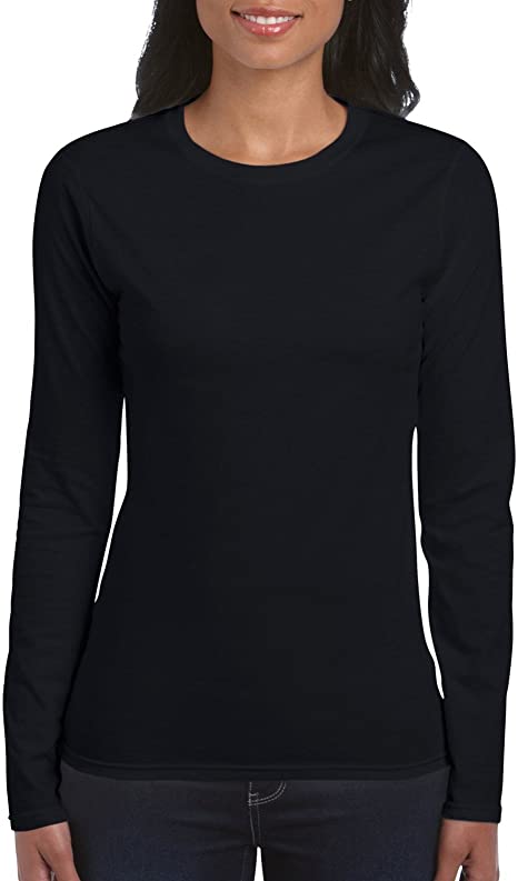 Gildan Women's Softstyle Long Sleeve T-Shirt, 2-Pack