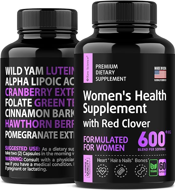 Womens Multivitamin - Energy & Immune Support Supplement - Womens Multi Vitamin A C D, Zinc, Magnesium, B Vitamins Complex without Iron - Daily Antioxidant Multivitamin for Women Health - 60 Capsules