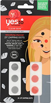 YES TO Charcoal Zit Zapping Dots With Tray, 24 CT