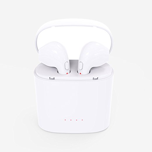 Bluetooth Earbuds Wireless With Charging Case Waterproof In-ear Headphones Mini Earplugs Earphones Stereo Headsets(Two ears)